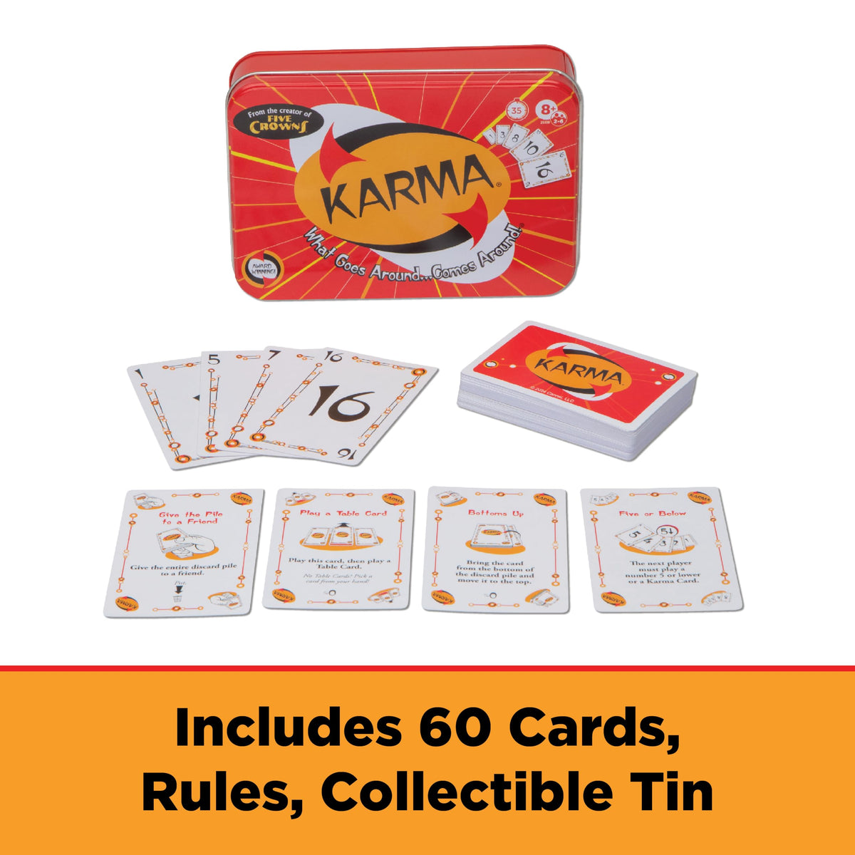 PlayMonster Karma wilds add strategic twists to rounds.