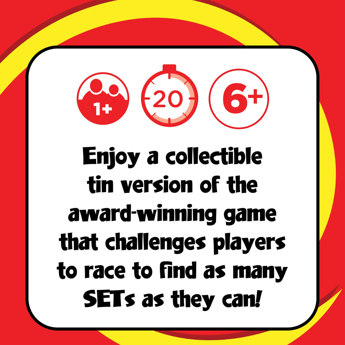 Family game night with PlayMonster SET for all ages.