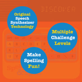 Speak & Spell Secret Code mode with coded word puzzles