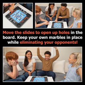 Stay Alive detachable walls arranged for customizable, variable play layouts