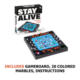 PlayMonster Stay Alive family game night scene, players around the table