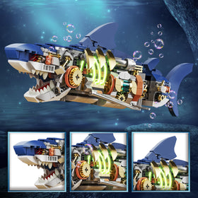Playneno neon light shark adds dramatic glow for after dark play