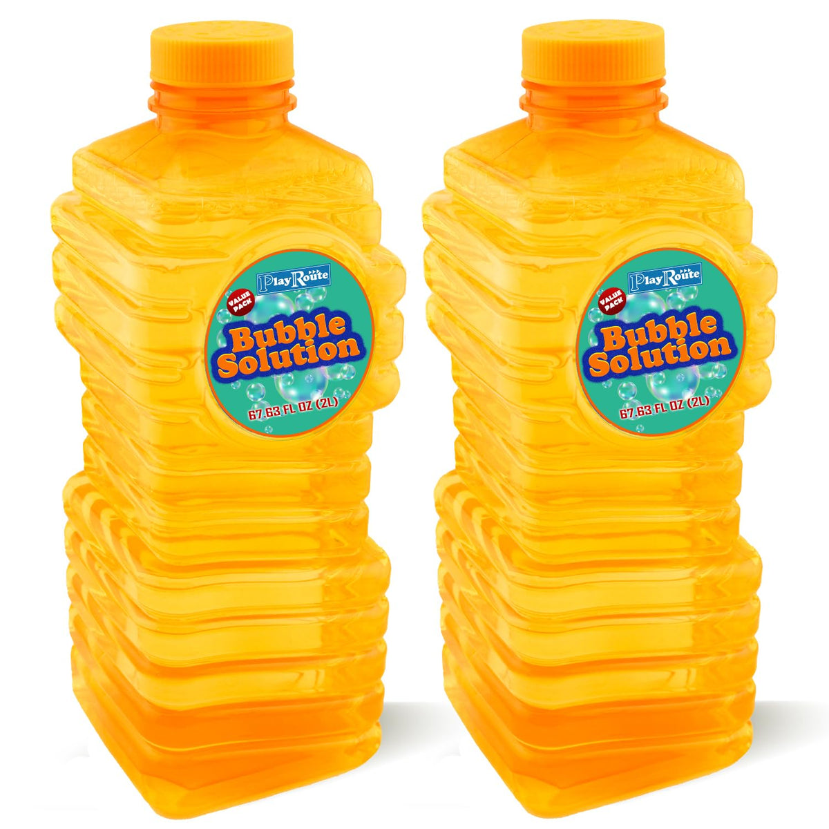 PlayRoute bubble solution 4L bottle pour with easy-grip design for controlled refilling