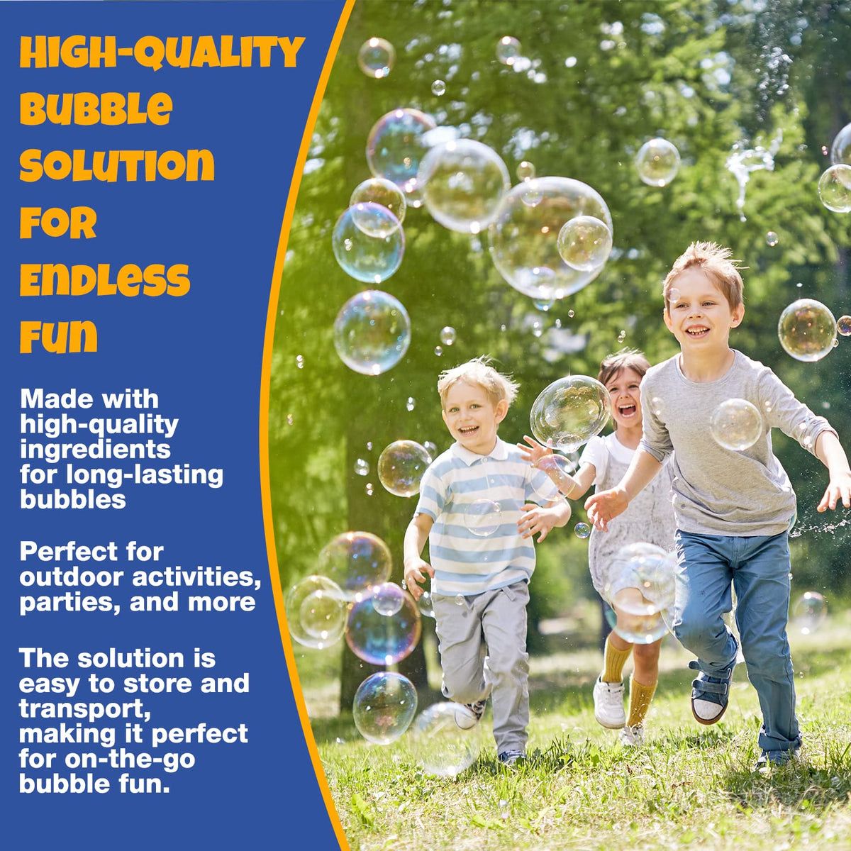 PlayRoute easy-grip bottle refilling bubbles smoothly and safely