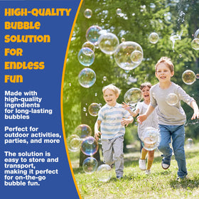 PlayRoute easy-grip bottle refilling bubbles smoothly and safely