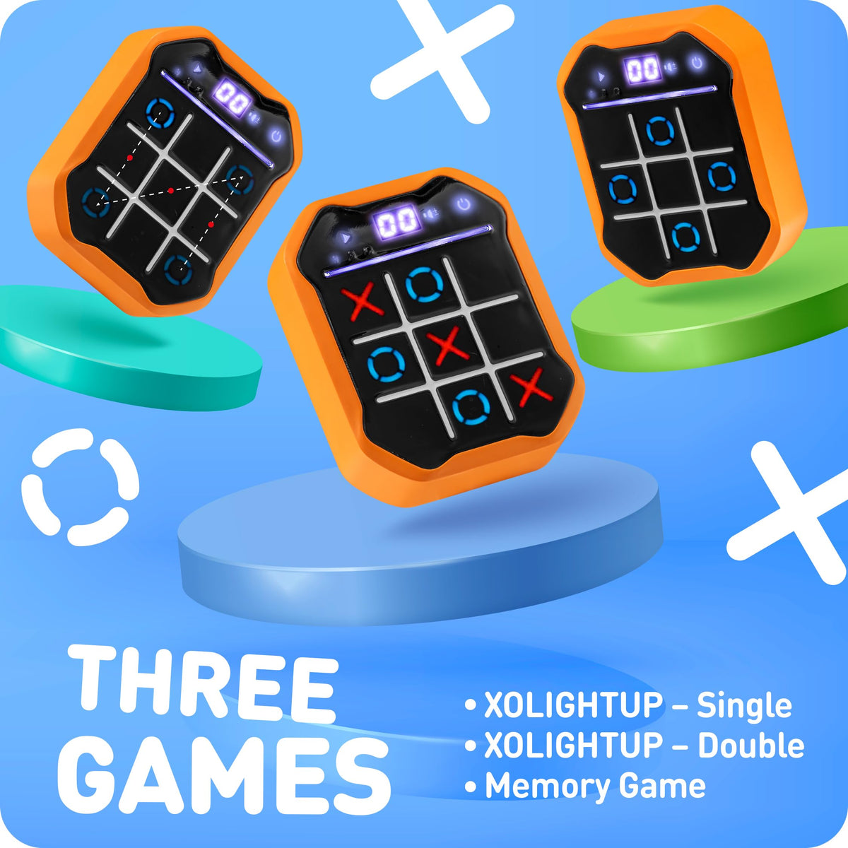 PlayRoute handheld emits engaging sounds and prompts to guide rounds.