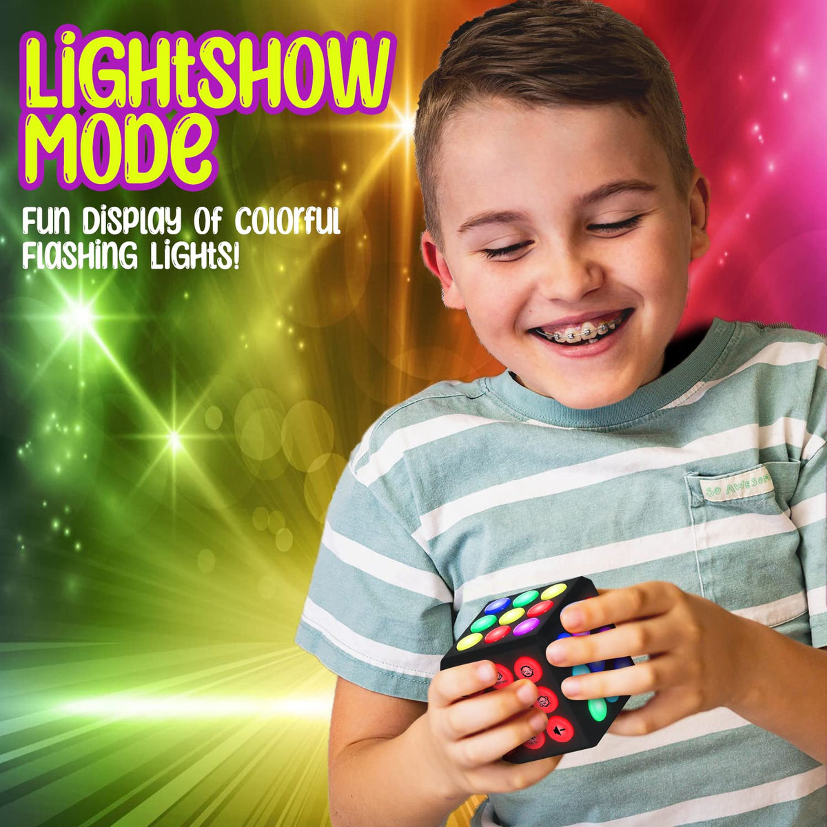 PlayRoute hand-eye coordination cube promotes precise button presses.