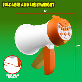 PlayRoute Megaphone Kids battery compartment powers portable playtime.