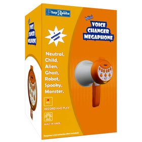 PlayRoute Kids megaphone bright design appeals to children during outdoor adventures.