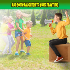PlayRoute Megaphone Kids durable ABS material supports active outdoor use.