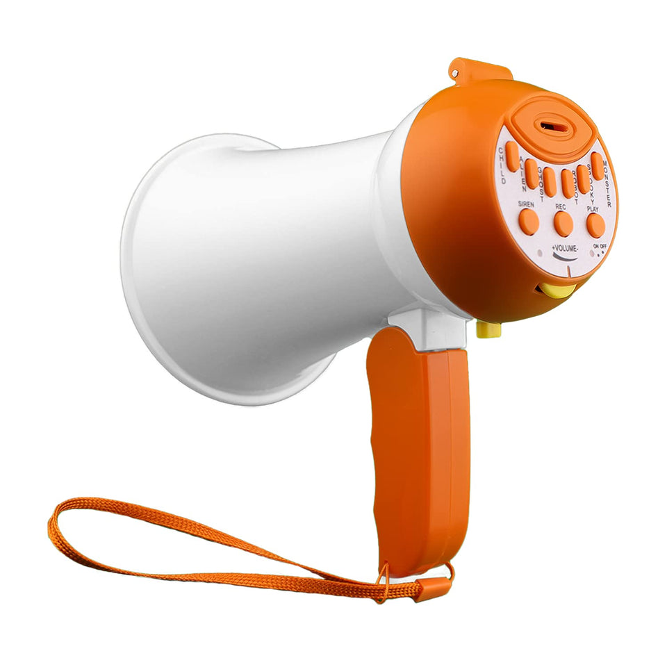 PlayRoute Kids Megaphone front view with a durable, colorful outdoor toy design.