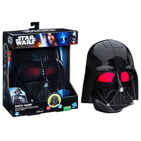 Playskool Darth Vader mask side view showcasing authentic deco and fit.