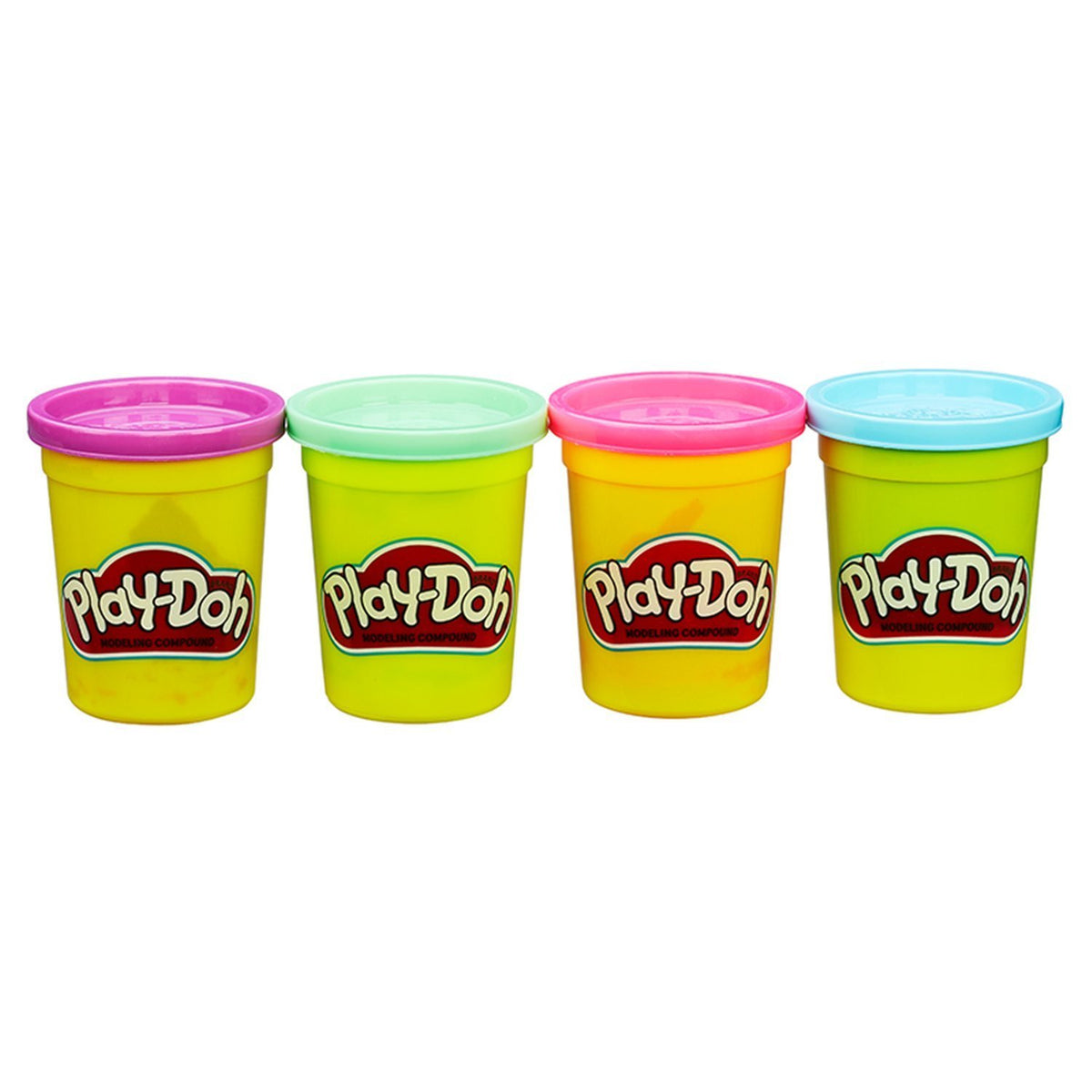 Creative playtime with Play-Doh invites storytelling and color exploration.