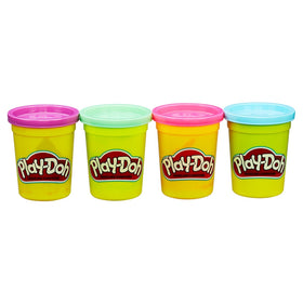 Creative playtime with Play-Doh invites storytelling and color exploration.