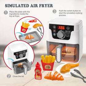 Playssnior Bojia air fryer toy is built from durable plastic for extended use