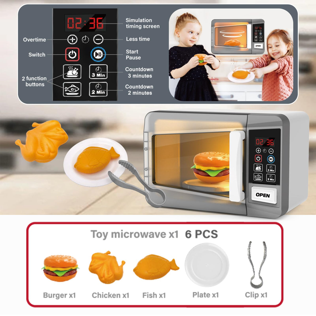 Playssnior Bojia kids enjoy imaginative cooking with realistic controls