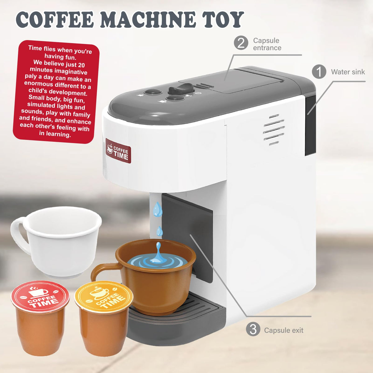 Playssnior Bojia gift-ready coffee playset ideal for birthdays.