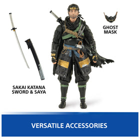 32 articulation points allow dynamic poses for Ghost of Tsushima scenes.