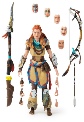 Aloy face plates provide varied expressions for dynamic posing.