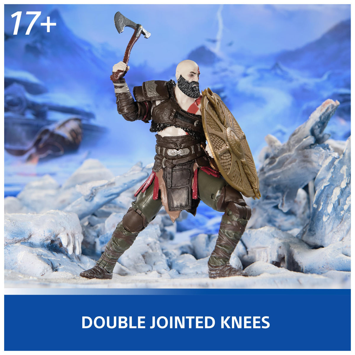 PlayStation Leviathan Axe accessory for authentic battle-ready posing.