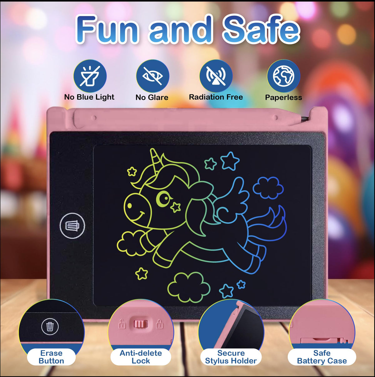 Playtapus 4.5-inch mini drawing board for on-the-go creativity.