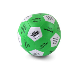 PlayTherapySupply Self Esteem Thumball cover prompts for group discussion.