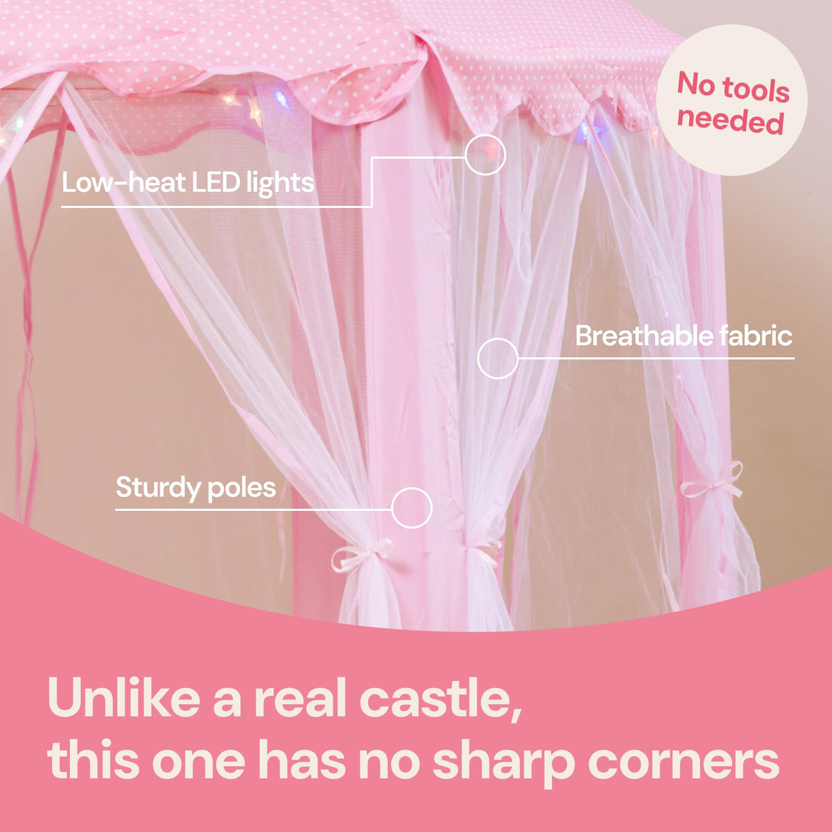 PLAYVIBE tent suitable for indoor and outdoor adventures