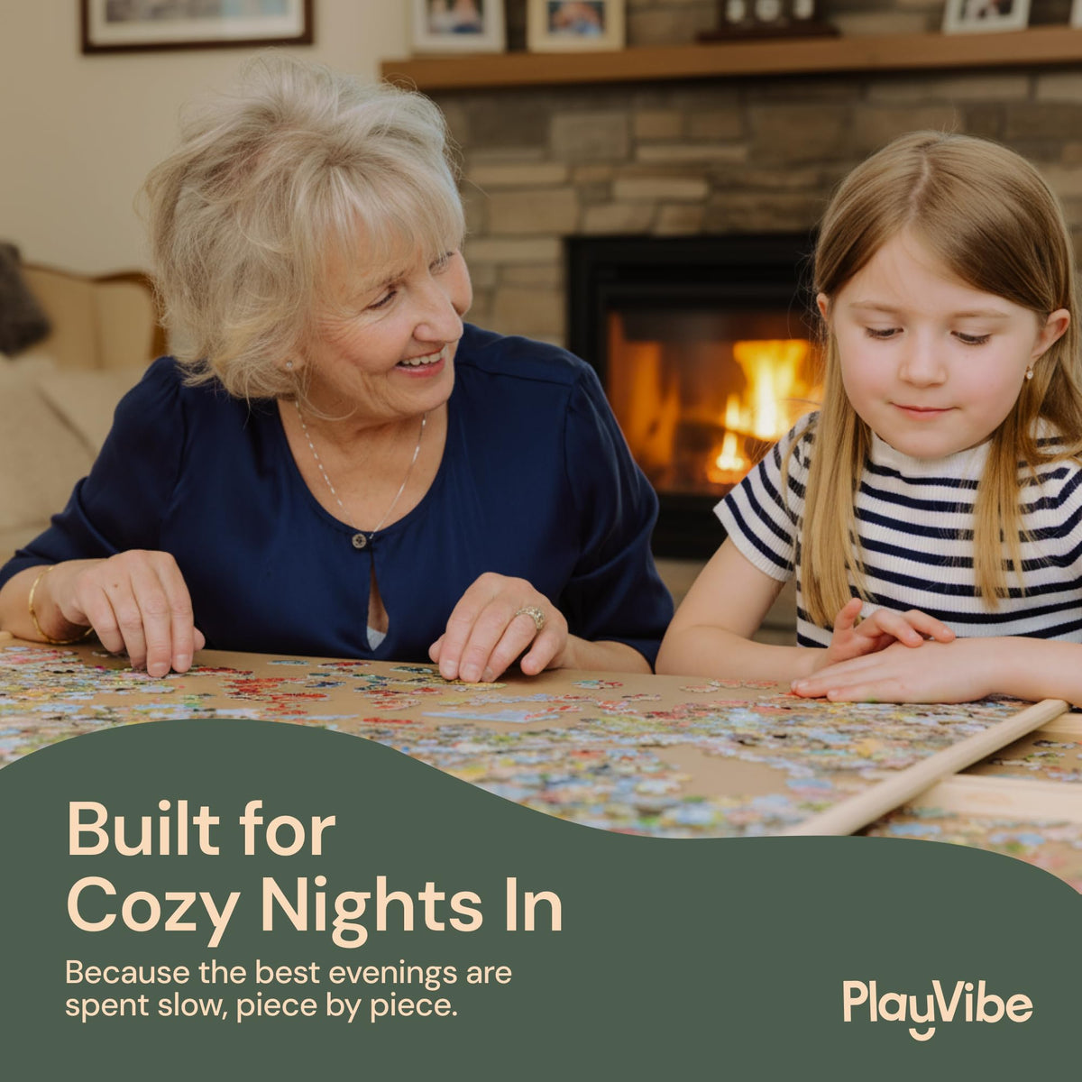Outdoor-ready PlayVibe puzzle board for patio and garden puzzle fun