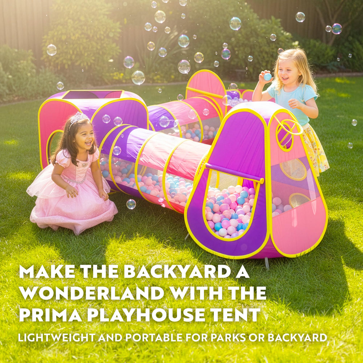 Playz ball pit with basketball hoop—engaging active play and coordination.