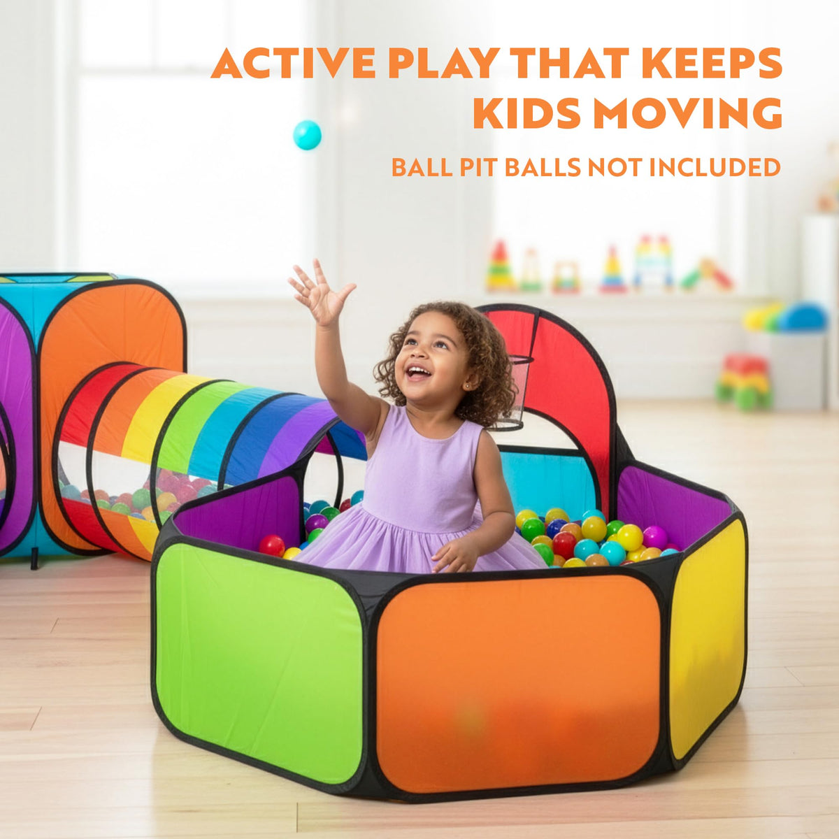 Playz crawl tunnels with interactive channels for exploration and movement