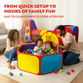Playz crawling tunnels and obstacle course for toddlers.