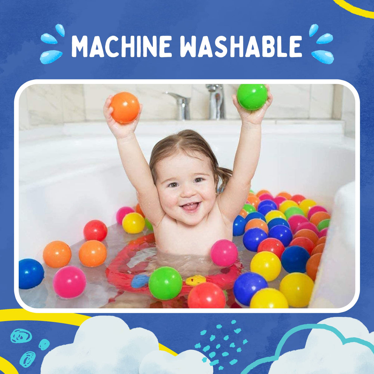 Playz crush-proof balls designed for energetic kids and tunnels