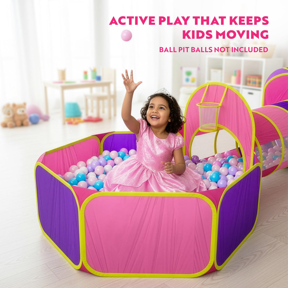 Playz durable 190T fabric construction—robust and safe for daily use.