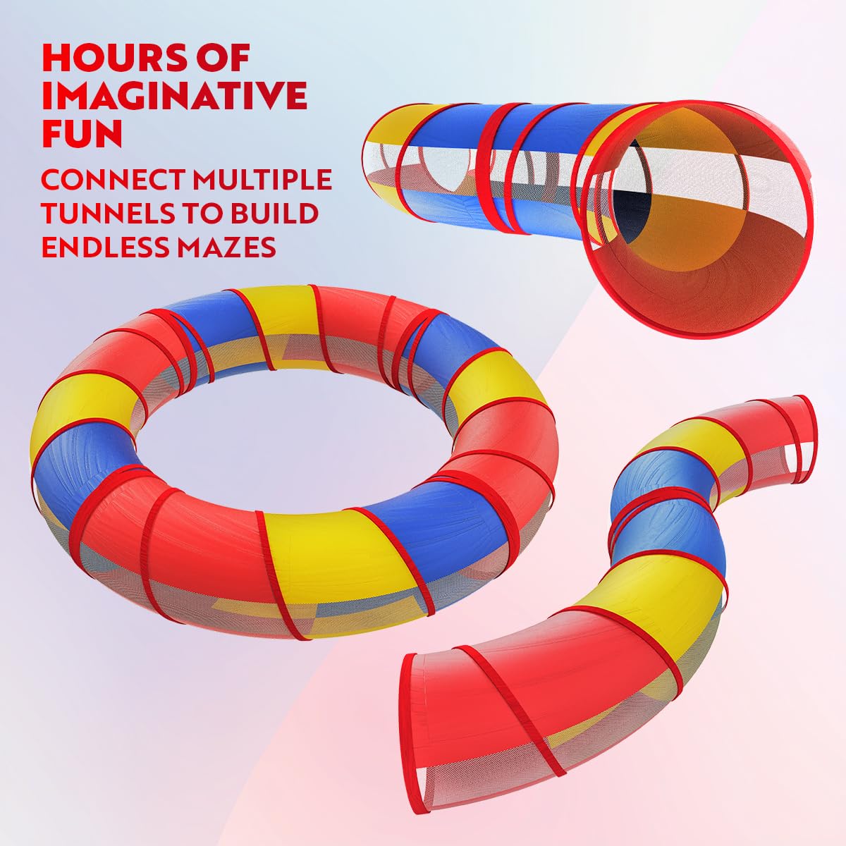 Playz durable polyester materials ensure long-lasting safety during lively sessions.