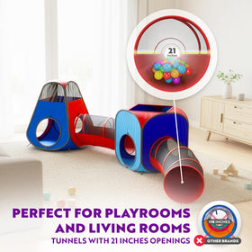 Playz easy-lock closures – frustration-free setup and sturdy play area.