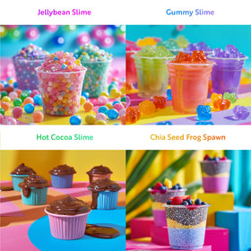 Playz Edible Slime Candy Kit slime making visuals for tasty science.