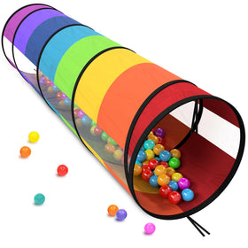 Playz extra-large play tunnel for toddlers offering ample crawling space and active play