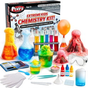 Playz Extreme Chemistry Set volcano experiment for engaging home science