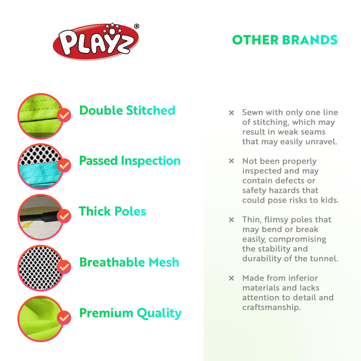 Playz indoor outdoor play area suits homes, parks, and sleepovers.