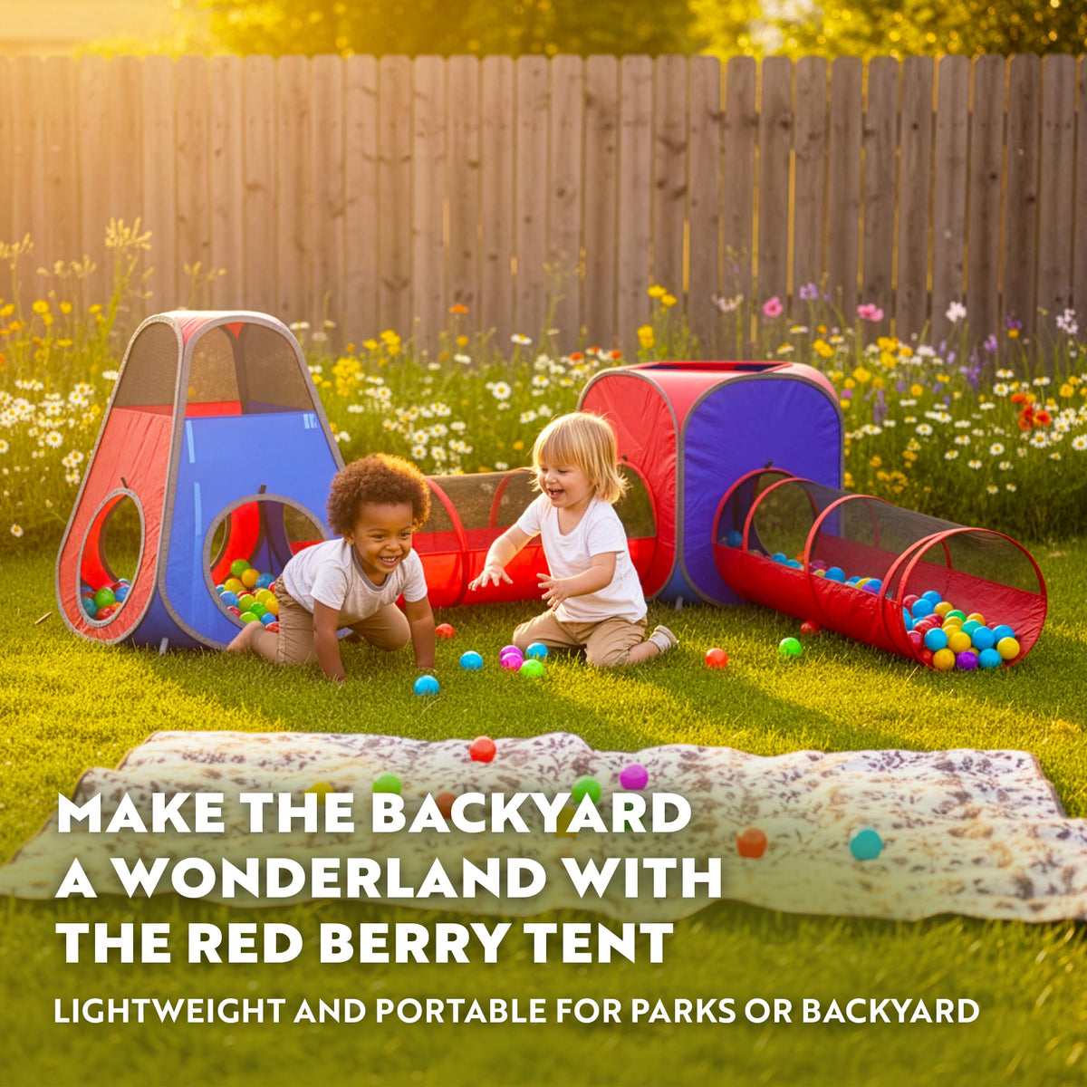 Playz kids tents spacious design for imaginative play sessions.