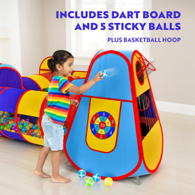 Playz pop-up playhouse folds flat into a carry case for easy storage.