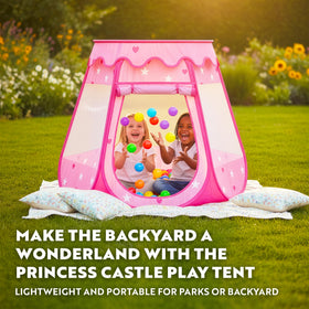 Playz Pop-Up Play Tent opens quickly for indoor-outdoor fun