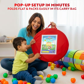 Playz soft colorful tunnel sparks imagination while supporting crawling and exploration