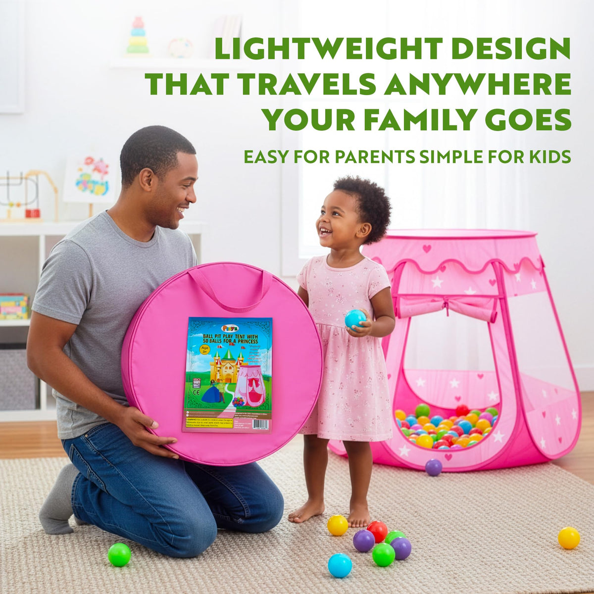Playz Soft fabric provides cozy, safe play area