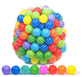 Playz soft plastic mini balls for ball pits, 200-count, safe for babies