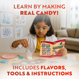 Playz sugar testing experiment setup for aspiring young scientists.