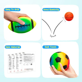 PlayZap 5-inch balls sized for small hands and easy grip for toddlers