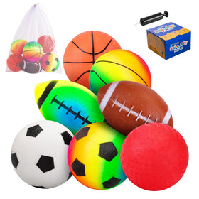 PlayZap 7-piece soft-ball set shows all balls ready for versatile play indoors and outdoors
