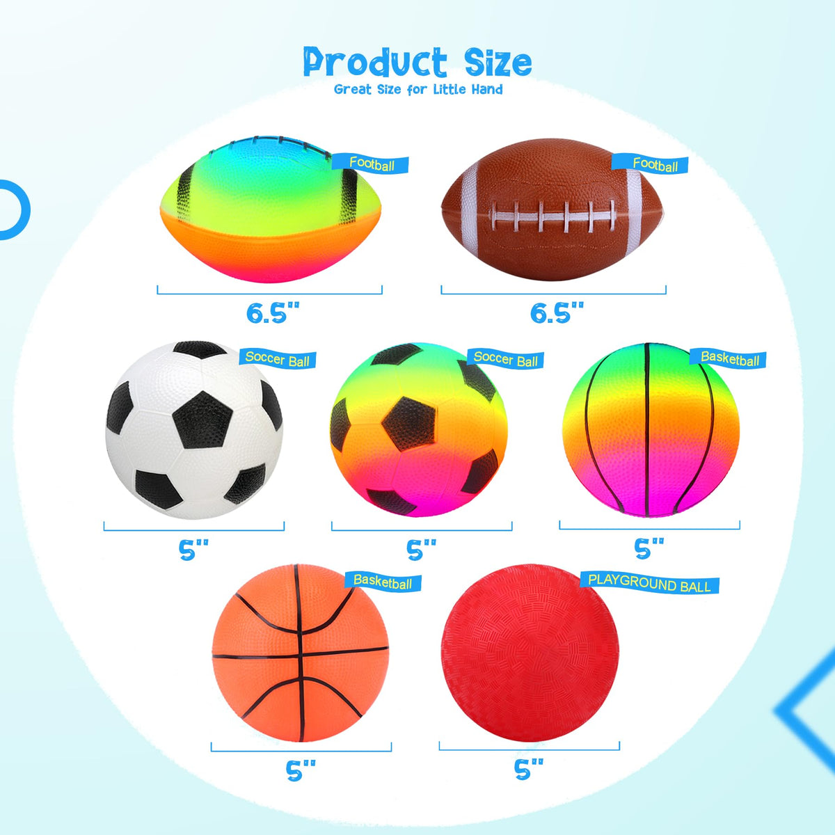 PlayZap rainbow balls in the set offering bright colors for toddler engagement