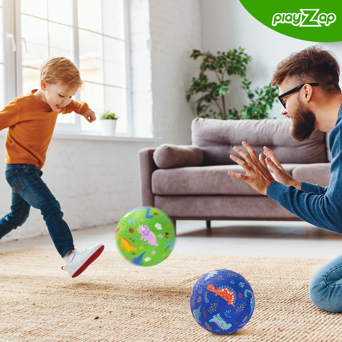 PlayZap ball pump accessory included for quick inflation and setup.